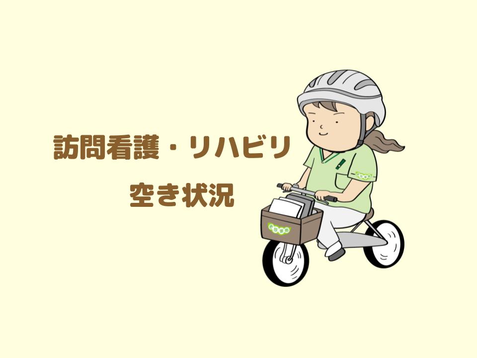 【看護・リハビリ】1月15日現在　空き状況